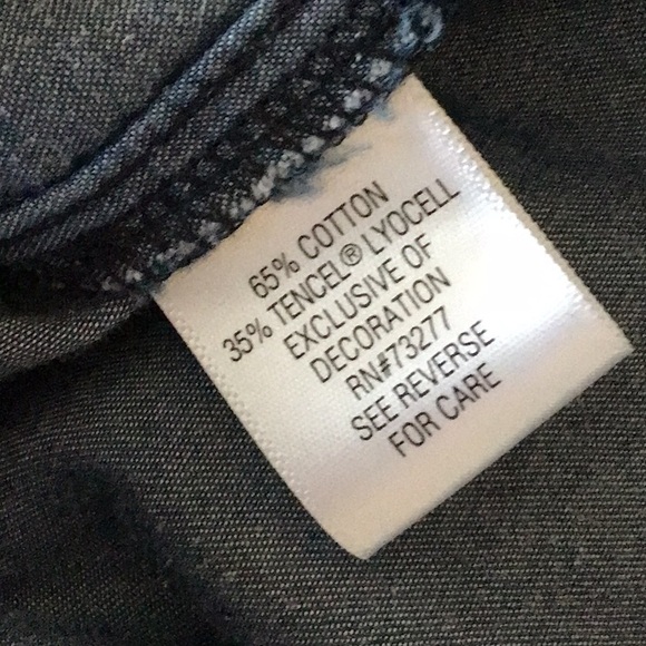 Soft blue cotton cold shoulder top with sleeve gathering and tie detailing - Picture 7 of 7